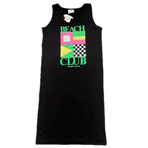 Vintage 80s 90s Marco Island Florida Beach Club beach coverup dress cotton